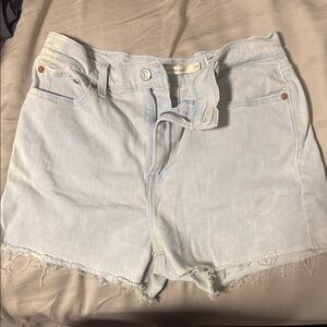 Levi's Light Wash Denim Cutoff Shorts